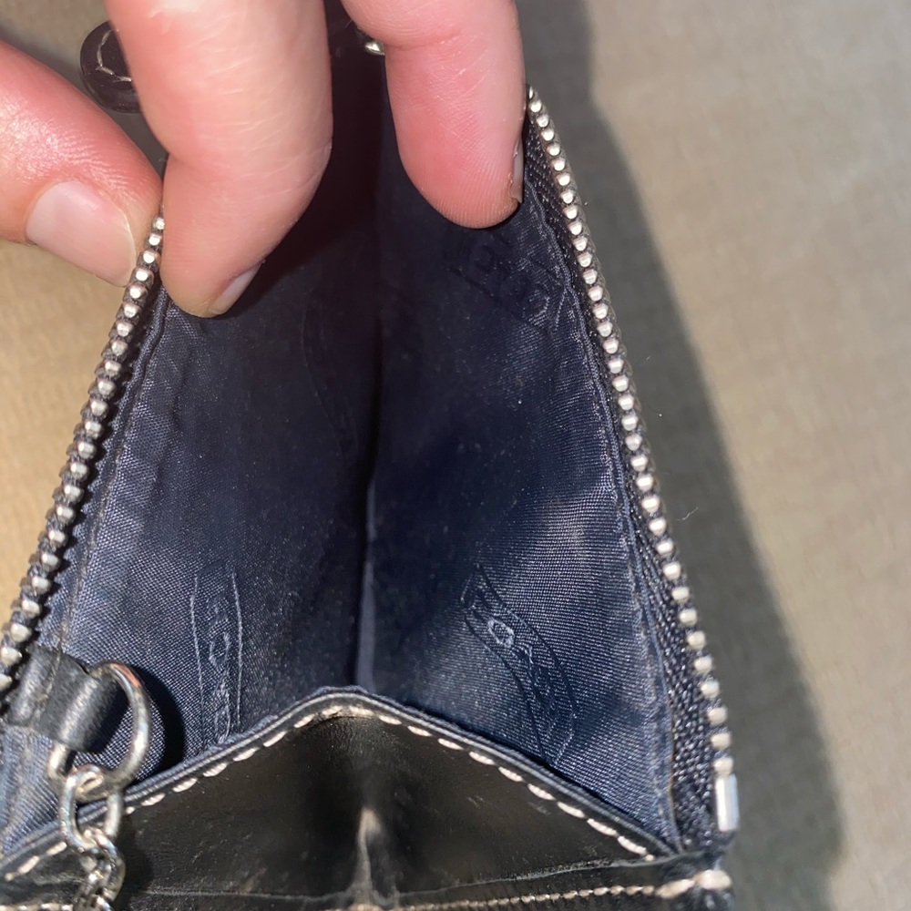 Coach Signature Zip Key Case - Picture 7 of 13